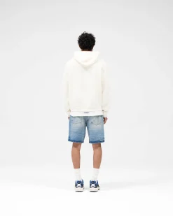 Represent Waffle Zip Through Hoodie - Flat White><noscript><img width=