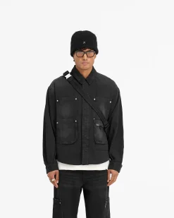 Represent Workshop Shirt - Washed Black><noscript><img width=