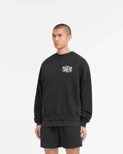 Represent 247 X Everlast Training Camp Boxy Sweater - Off Black><noscript><img width=
