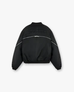 Represent Zip Back Bomber Jacket - Jet Black> Outerwear