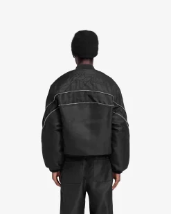 Represent Zip Back Bomber Jacket - Jet Black><noscript><img width=